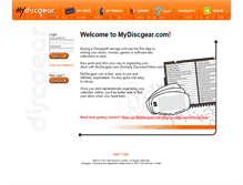 Tablet Screenshot of mydiscgear.com